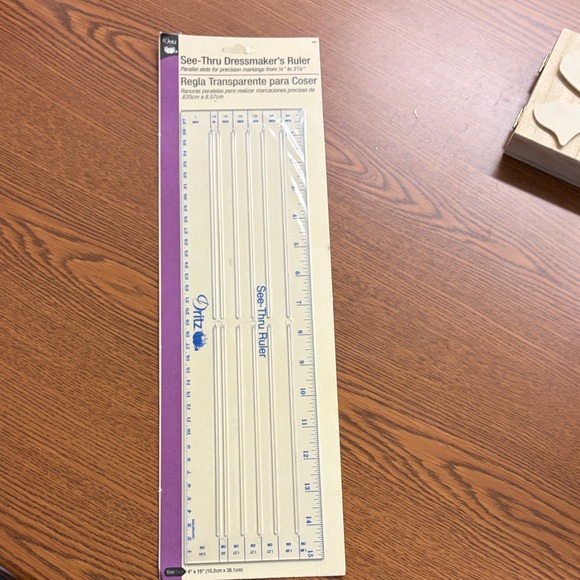 Dritz See-Thru Dressmaker's Ruler - Picture 2 of 5